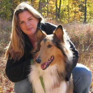 Jeni and Charlie, rough-coat collie